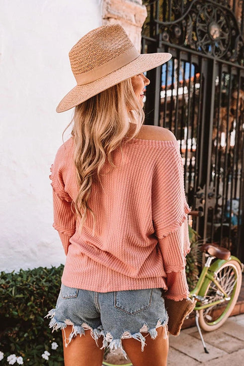 Stylish Women's Sweatshirt Loose Long Sleeve Tops