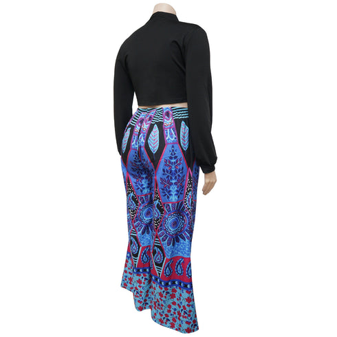 Stylish Women's Two Piece Outfits Fashionable Tops Long Skirts