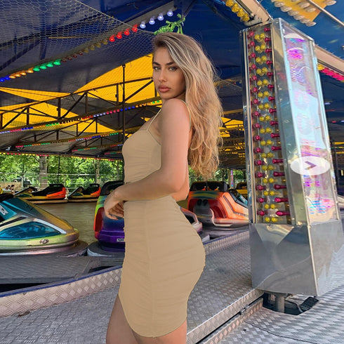 Stylish Women's Two Piece Outfits Vests Wrap Hip Skirts