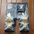 Summer Fit Mid Waisted Distressed Jean Shorts For Men