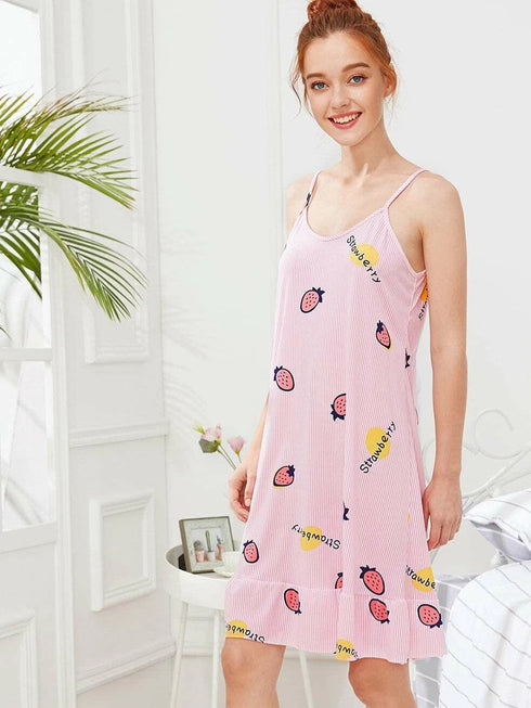 Summer Loose Stylish Women's Nightdress Pajama Dress