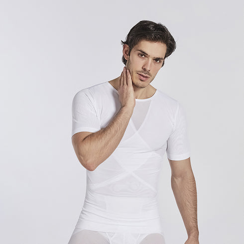 Summer Men's Seamless Abdomen Control Compression Body Shaper