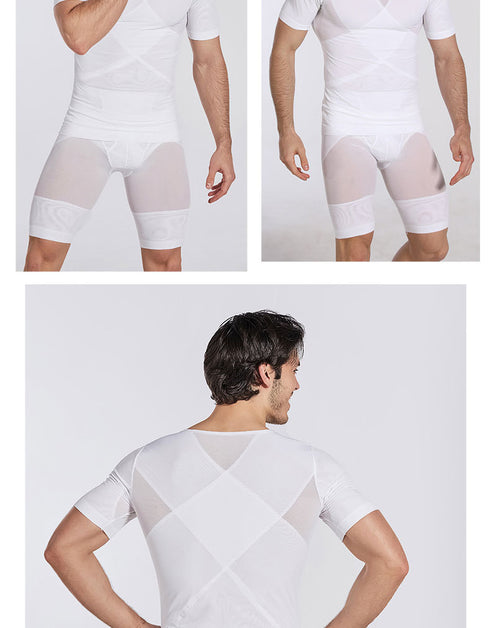 Summer Men's Seamless Abdomen Control Compression Body Shaper