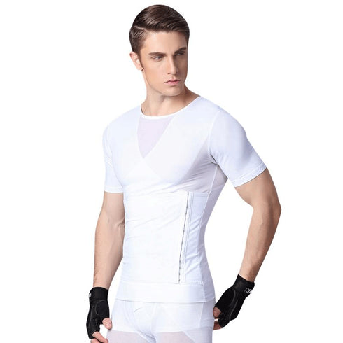 Summer Men's Tummy Control Short Sleeve Shapewear