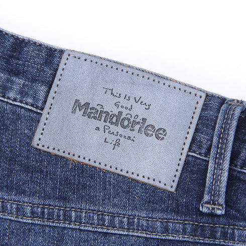 Summer Newest Loose Mid Waist Stretchy Men's Jean Shorts