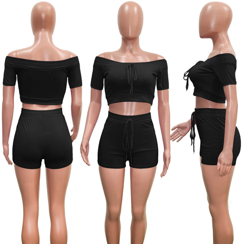 Summer Stylish Women's Shorts Loungewear Two Piece Outfits