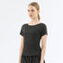 Summer Women's Athletic Quick Dry Fitness Round Neck T-Shirt