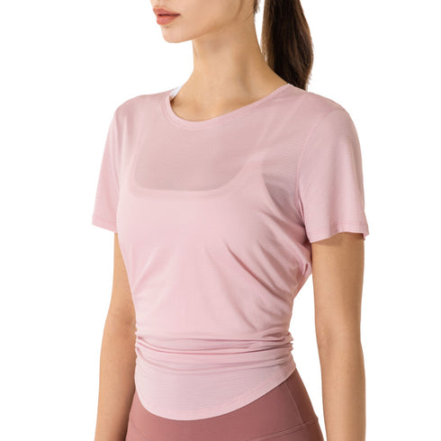 Summer Women's Breathable Stretchy Loose Yoga T-Shirt