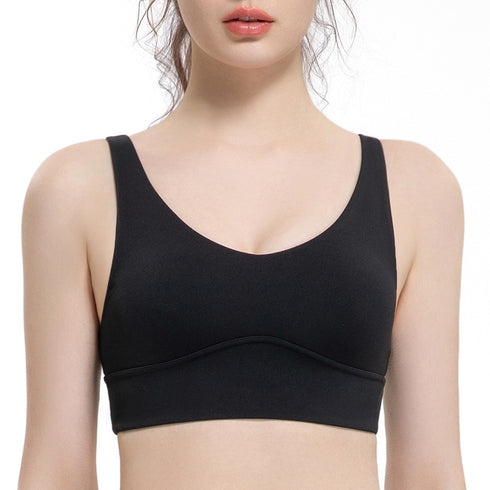Summer Women's High Impact Support Sports Bra Wide Straps