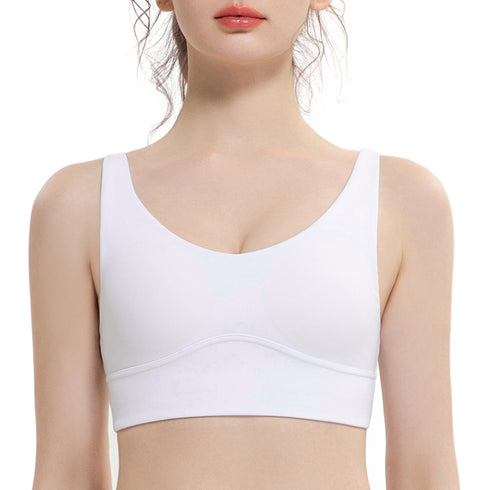 Summer Women's High Impact Support Sports Bra Wide Straps