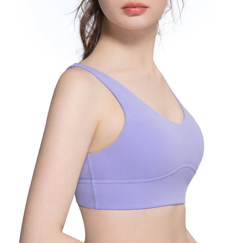 Summer Women's High Impact Support Sports Bra Wide Straps