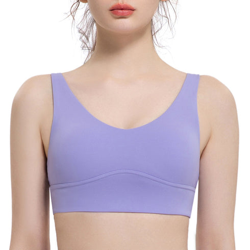 Summer Women's High Impact Support Sports Bra Wide Straps