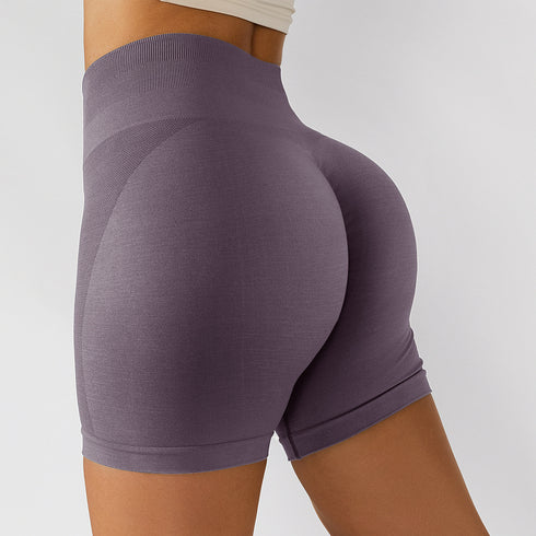 Summer Women's High Waist Running Yoga Fitness Shorts