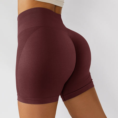 Summer Women's High Waist Running Yoga Fitness Shorts