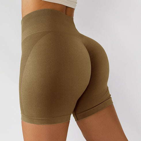 Summer Women's High Waist Running Yoga Fitness Shorts