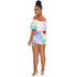 Summer Women's Off Shoulder Romper with Flounces