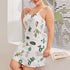 Summer Women's Thin Nightdress Print Pajama Dress