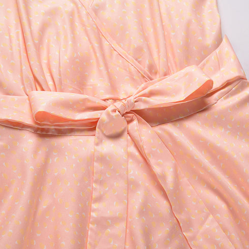 Summer Women's Wrap Hip V Neck Sleeveless Romper