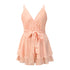 Summer Women's Wrap Hip V Neck Sleeveless Romper