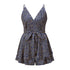 Summer Women's Wrap Hip V Neck Sleeveless Romper
