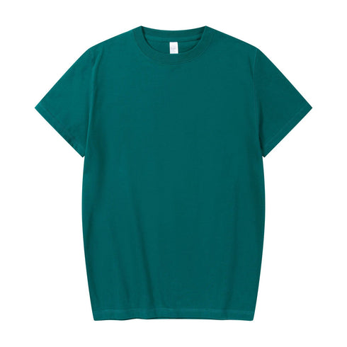 Thicken Plain T-Shirt Basic Short Sleeve Unisex Tops