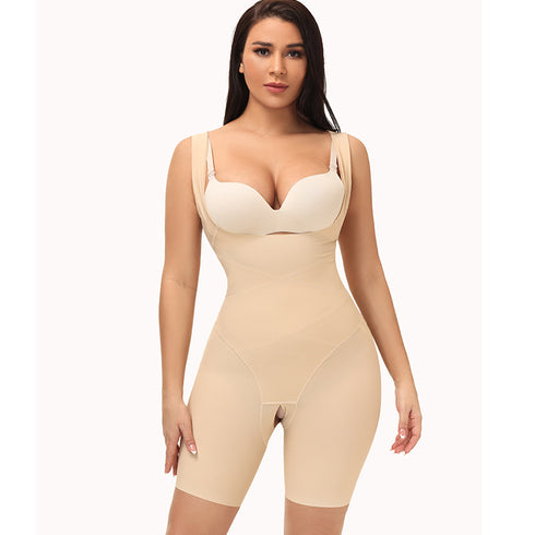 Traceless Open Close Postpartum Women's Open Bust Bodysuit