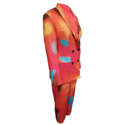 Two Piece Outfits Women's Leopard Printed Suit Pants