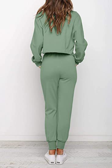 Two Piece Outfits Women's Top Pants Casual Workout Set