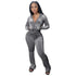 Two Piece Outfits for Women Velour Tracksuits Set