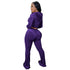 Two Piece Outfits for Women Velour Tracksuits Set
