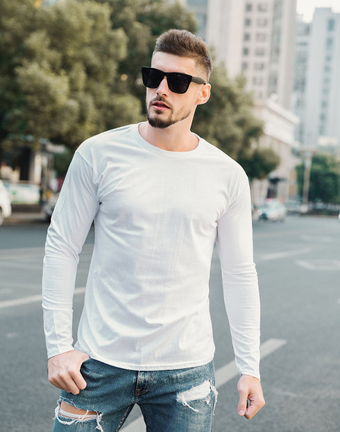 Unisex Casual Crewneck Sweatshirts for Logo Print