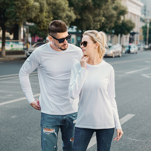 Unisex Casual Crewneck Sweatshirts for Logo Print