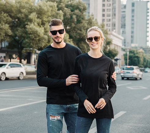 Unisex Casual Crewneck Sweatshirts for Logo Print