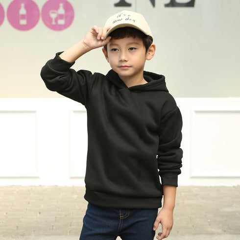 Unisex Casual Kids Blank Hoodies for Logo Print