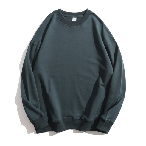 Unisex Casual Pullover Solid Sweatshirt for Logo Print