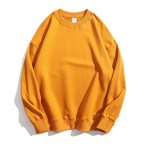 Unisex Casual Pullover Solid Sweatshirt for Logo Print