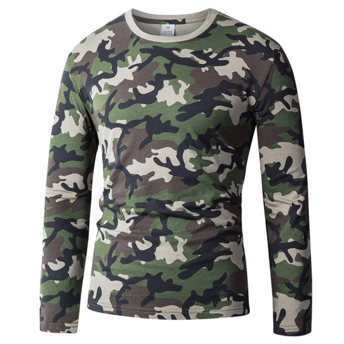 Unisex Long Sleeve Camouflage Plus Size Sweatshirts