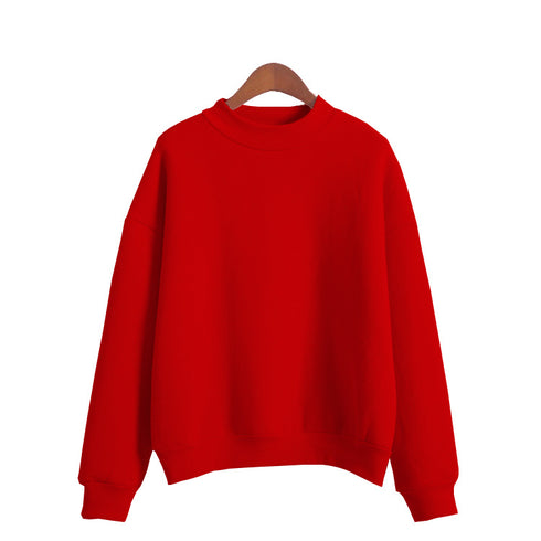 Unisex Long Sleeve Fleece Sweatshirt Plus Size Pullover