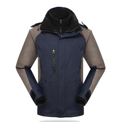 Unisex Rain Running Fleece Lined Warm Plus Size Jacket