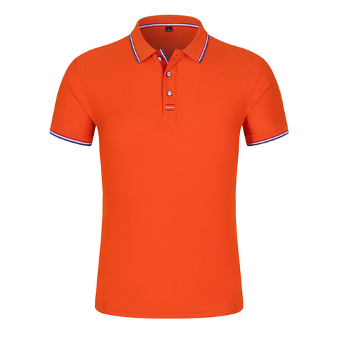 Unisex Short Sleeve Blank Spandex Cotton Polo Shirt