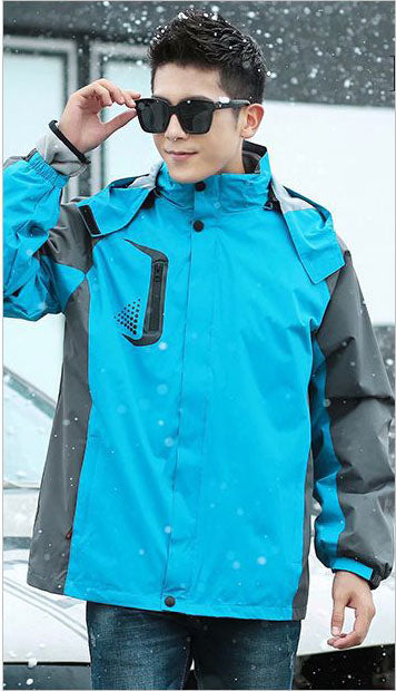 Unisex Ski Snow Fleece Plus Size Jacket with Hood for Custom Logo