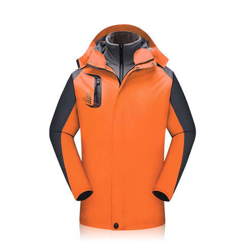 Unisex Ski Snow Fleece Plus Size Jacket with Hood for Custom Logo