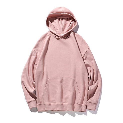 Unisex Solid Pullover Hoodies with Kanga Pocket