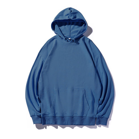 Unisex Solid Pullover Hoodies with Kanga Pocket