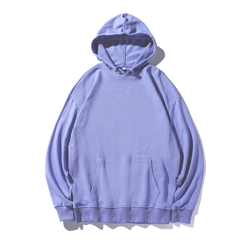 Unisex Solid Pullover Hoodies with Kanga Pocket