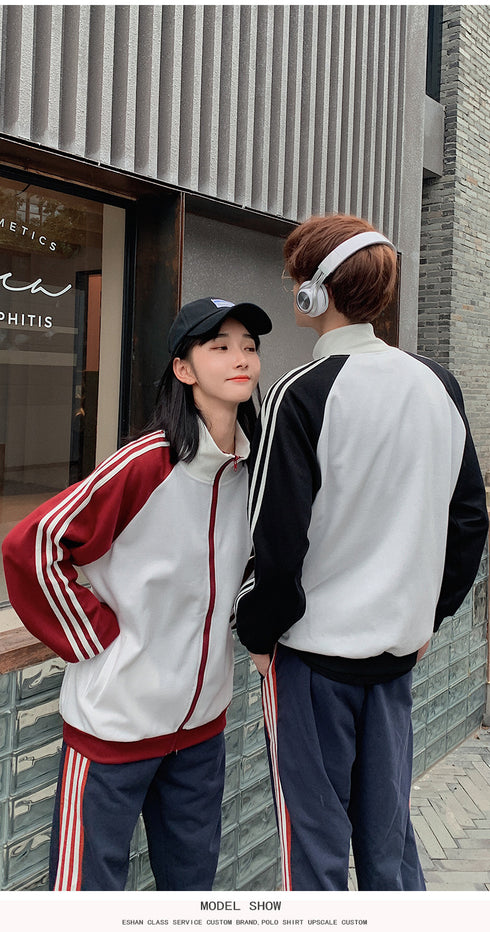 Unisex Plus Size Button Sportswear Baseball Jacket
