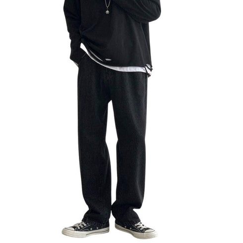 Summer Men's Straight Leg Loose Workout Casual Jeans