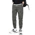 Men's Fleece-Lined Elastic Waist Harem Straight Leg Joggers