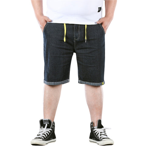 Men's Summer Classics Plus Size Elastic Jeans Denim Shorts