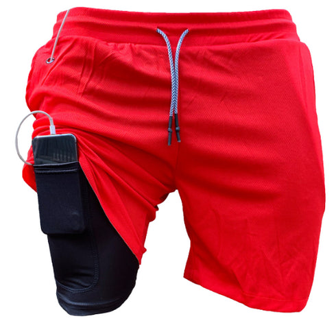 2 in 1 Mesh Quick Dry Stretch Liner for Men's Jogger Fitness